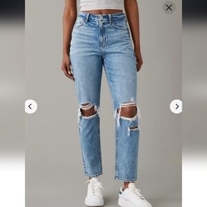 American Eagle Outfitters Light Blue Ripped Jeans